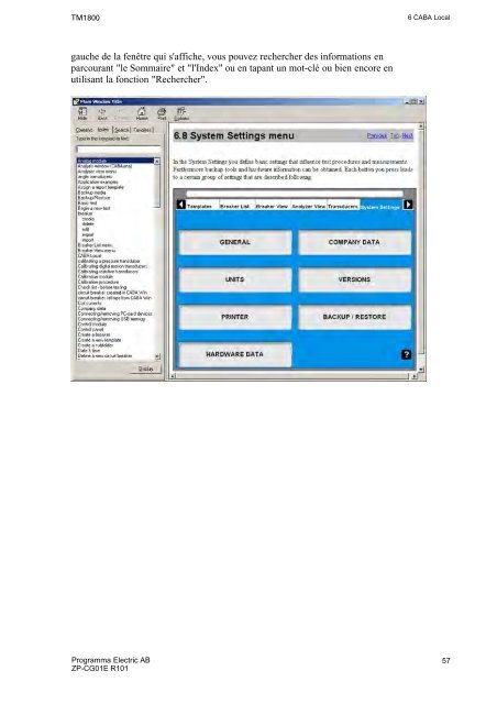 TM1800 User's manual - States