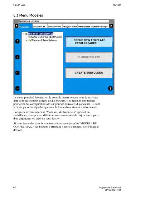 TM1800 User's manual - States