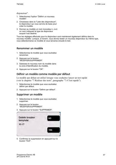 TM1800 User's manual - States