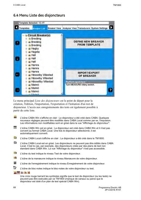 TM1800 User's manual - States