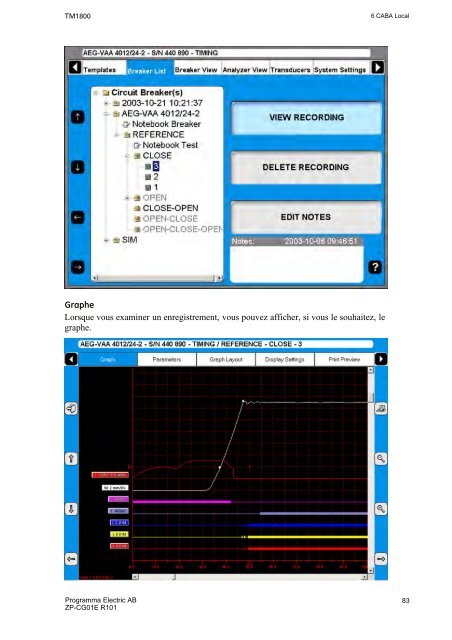 TM1800 User's manual - States