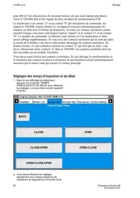 TM1800 User's manual - States