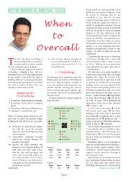 When to Overcall - Mr Bridge