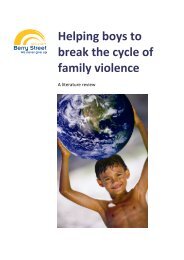 Helping boys to break the cycle of family violence ... - Berry Street