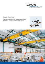 Demag Crane-Sets - DEMAG Cranes & Components GmbH