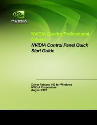 NVIDIA Quadro Professional Drivers NVIDIA Control Panel Quick ...