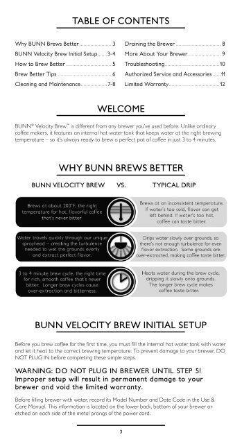 VELOCITY BrEwÂ® - Bunn