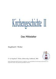 Kirchengeschichte II - Willkommen auf der Homepage von Siegfried ...