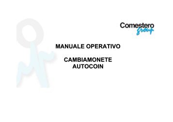 manuale operativo cambiamonete autocoin - Comesterogroup