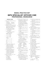 model practice set ibps specialist officer cwe ... - Bankexam.co.in