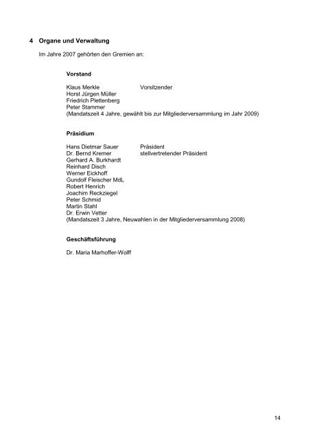 Bericht über das Geschäftsjahr 2007 - Siedlungswerk Baden eV