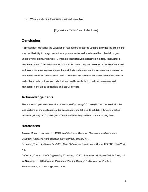 Valuing Real Options by Spreadsheet: Parking Garage Case ... - MIT