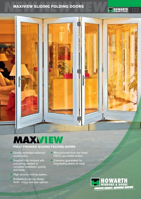 NEWNEWNEW MAXIVIEW SLIDING FOLDING ... - Howarth Timber