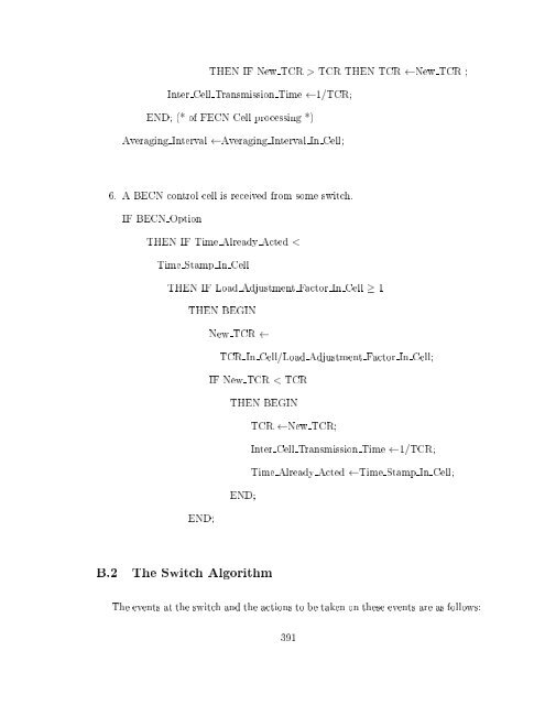 Traffic Management for the Available Bit Rate (ABR) Service in ...