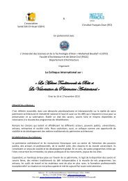 Appel à communication - PCPA Algérie