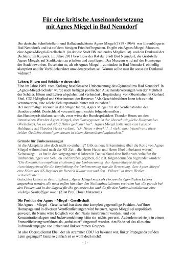 "Bad Nenndorf ist bunt" zu Agnes Miegel vom 04.06.2013 (PDF)