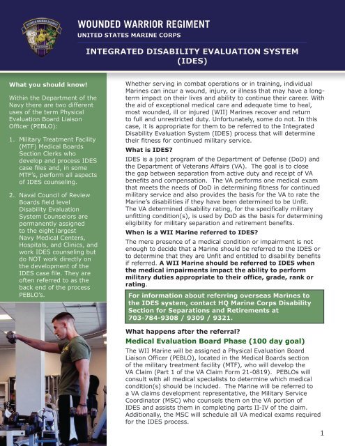 Integrated Disability Evaluation System United States Marine integrated-disability-evaluation-system-united-states-marine