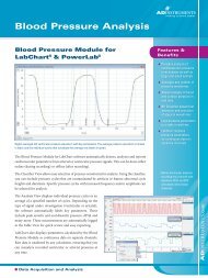 Blood Pressure Analysis - ADInstruments