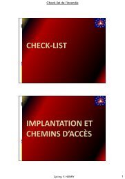 Check-list de l'incendie - Prevention-incendie.be