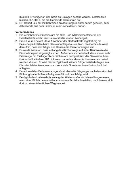 Sitzungsbericht 10.11.11.mtb - Zell unter Aichelberg