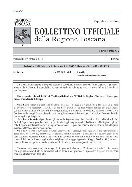 AZIONI REGIONALI per la SICUREZZA ... - Regione Toscana