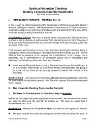 Spiritual Mountain Climbing Destiny Lessons From The Beatitudes