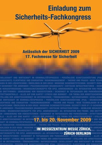 Einladung zum Sicherheits-Fachkongress - sicherheit-online ...