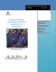 2012 Family Law Certificate Program Newsletter - Howard ...