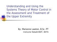 Understanding and Using the Systems Theory of Motor Control in ...