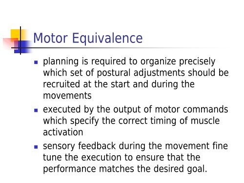 Understanding and Using the Systems Theory of Motor Control in ...