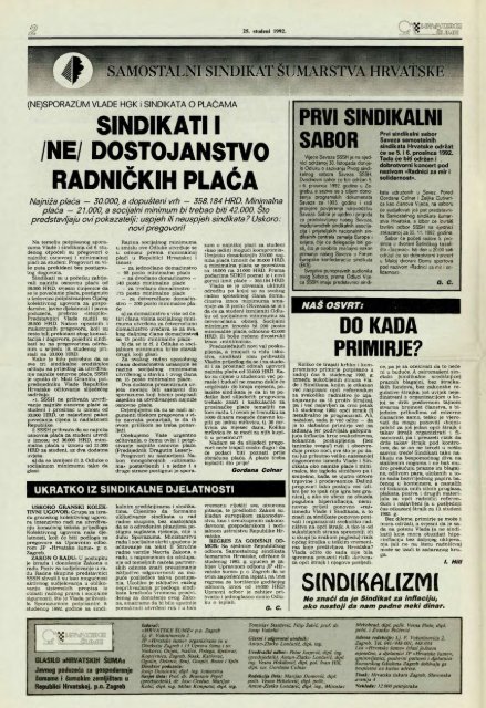 HRVATSKE ŠUME 11 (25.11.1992)