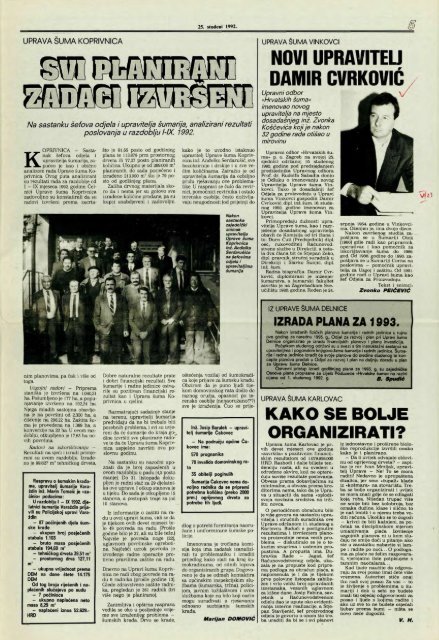 HRVATSKE ŠUME 11 (25.11.1992)