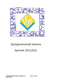 Sportzeit 1.Teil - SGS Amberg