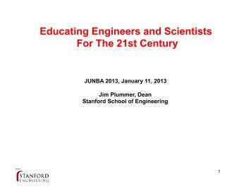 Presentation Slides by Prof. Plummer, Stanford University - JUNBA