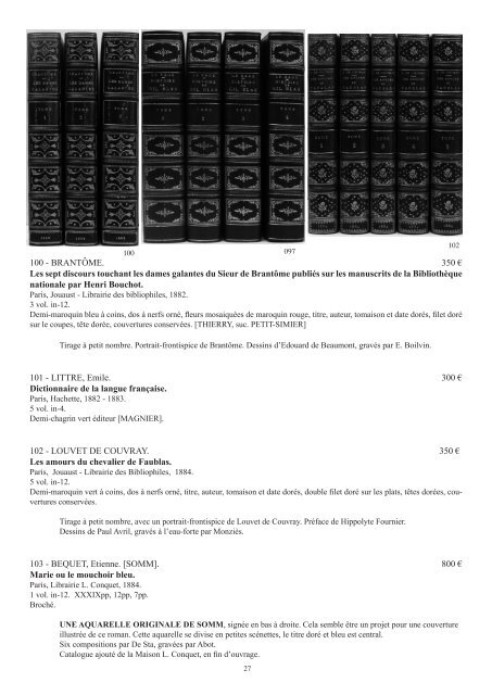 Catalogue 2009 fin pdf - Livre Rare Book