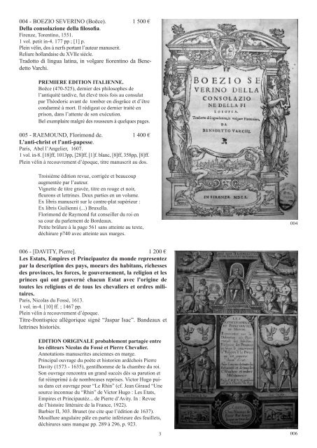 Catalogue 2009 fin pdf - Livre Rare Book