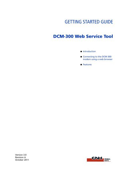 DCM - 300 Starter Guide.pdf - New Holland PLM Portal