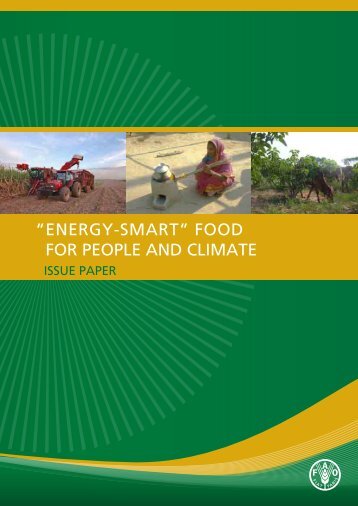 âEnergy-Smartâ Food For People And Climate Issue Paper - FAO