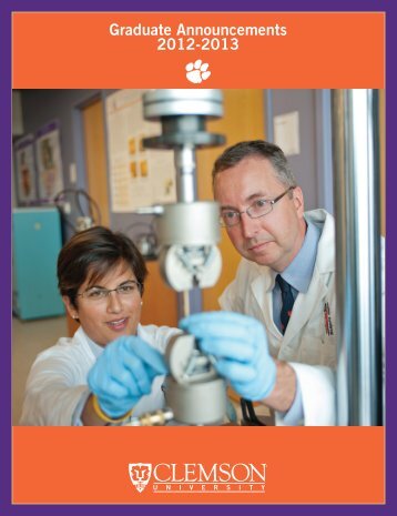 Complete Catalog - Registrar - Clemson University