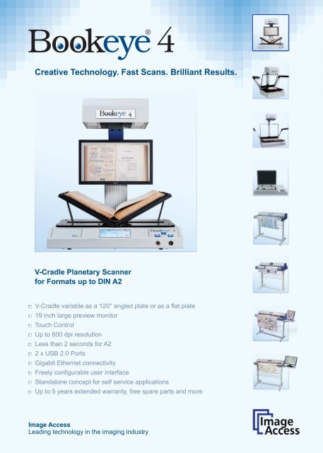 Bookeye 4 V-Cradle Book Scanner - Metro-Repro, Inc.