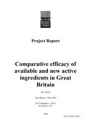 R242 Blight Fungicides 2005 FINAL - Potato Council