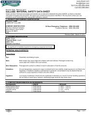 sullube material safety data sheet - D.R. Guilbeault Air Compressor