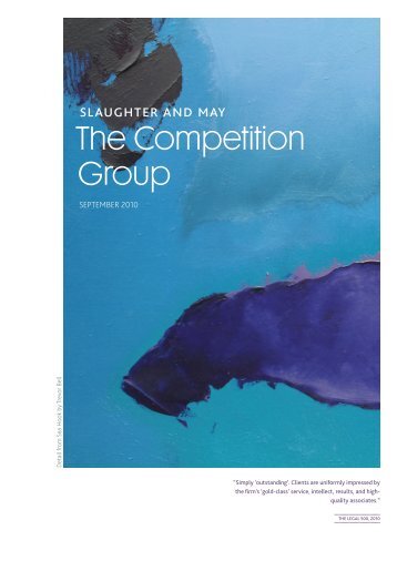 Competition practice brochure (PDF) - Slaughter and May