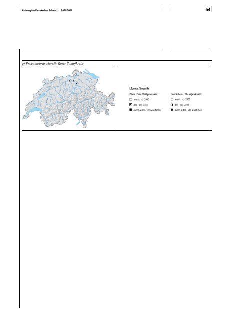 Aktionsplan Flusskrebse Schweiz - admin.ch