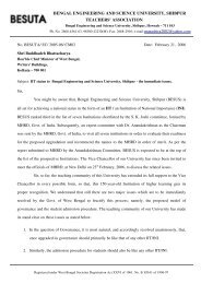 BESUTA Letter to WBCM - Global Alumni Association of Bengal ...