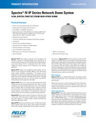 SpectraÂ® IV IP Series Network Dome System - CCTV Center