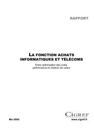 La fonction Achats Informatiques et TÃ©lÃ©coms : Entre ... - Cigref