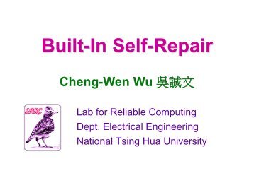 Built-In Self-Repair - Laboratory for Reliable Computing