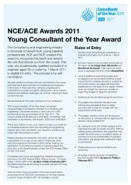 NCE/ACE Awards 2011 Young Consultant of the Year Award