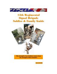 15RSB Soldier & Family Guide.pub - Signal - U.S. Army
